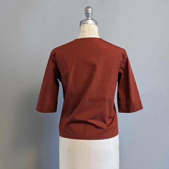 American Apparel Original Button Front Cotton Blouse XS - Picture 3 of 6